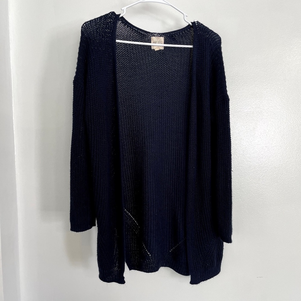 Blue cardigan